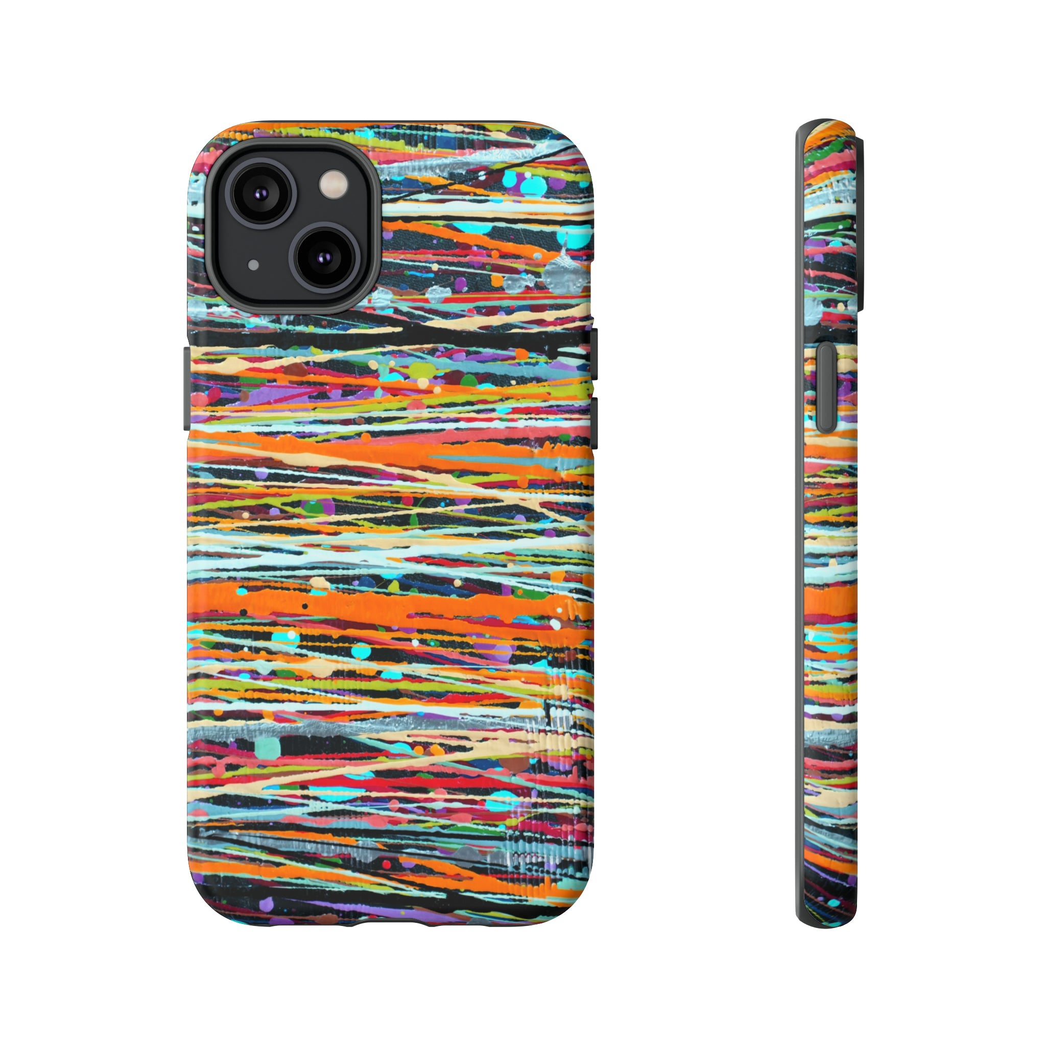 Oil painting - Stripe - Protective Phone Case