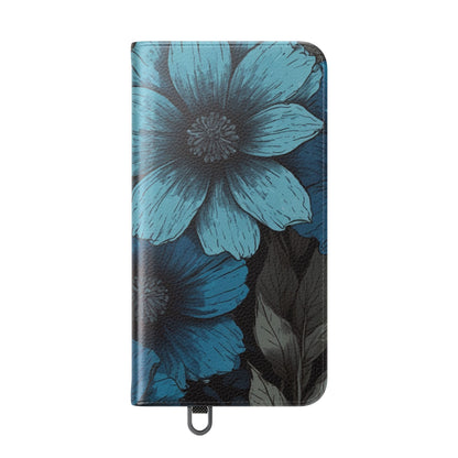 Blue Petal Bloom - Samsung S24 Plus Case - Wallet