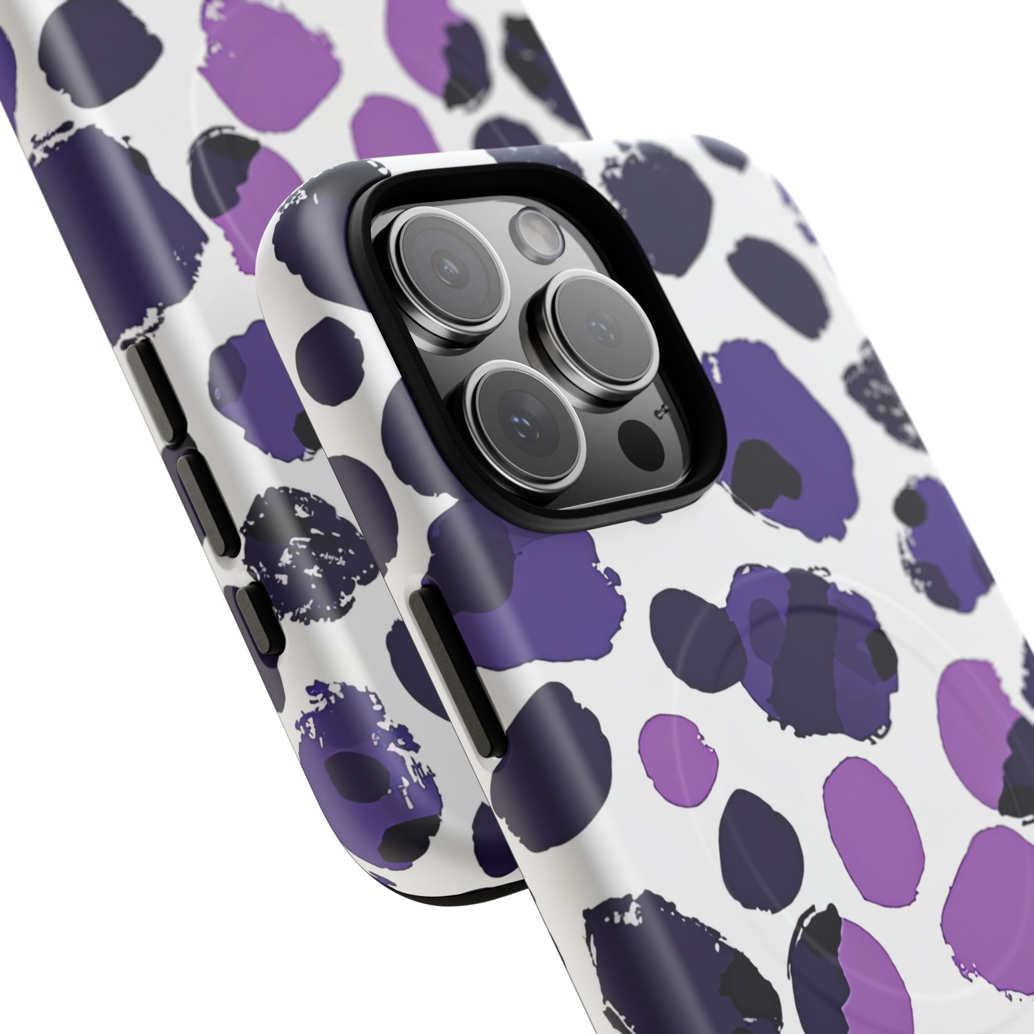 Purple Inkblots iPhone 16 | Tough+ Phone Case