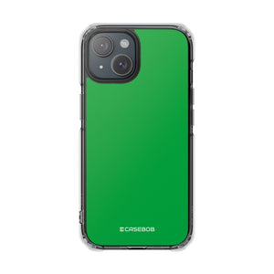 Pantone Green | Handyhülle für iPhone (Clear Impact Case – magnetisch)