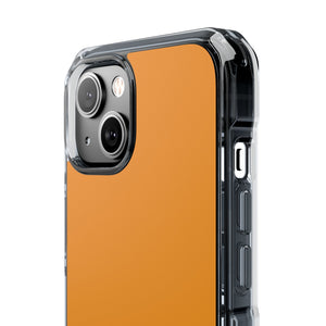 Carrot Orange | Handyhülle für iPhone (Clear Impact Case - Magnetisch) 