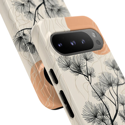 Spiky Tree Sunset Google Pixel 9 Pro Case - Tough