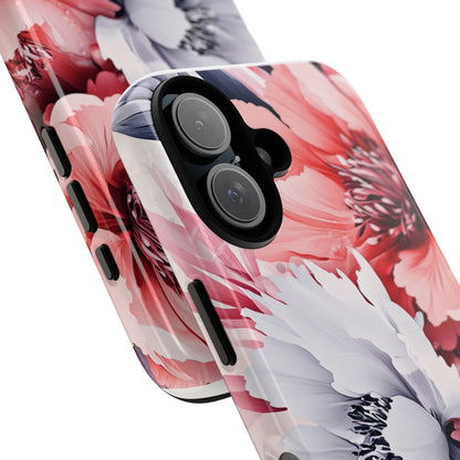 Coral Bloom iPhone 16 Case - Tough