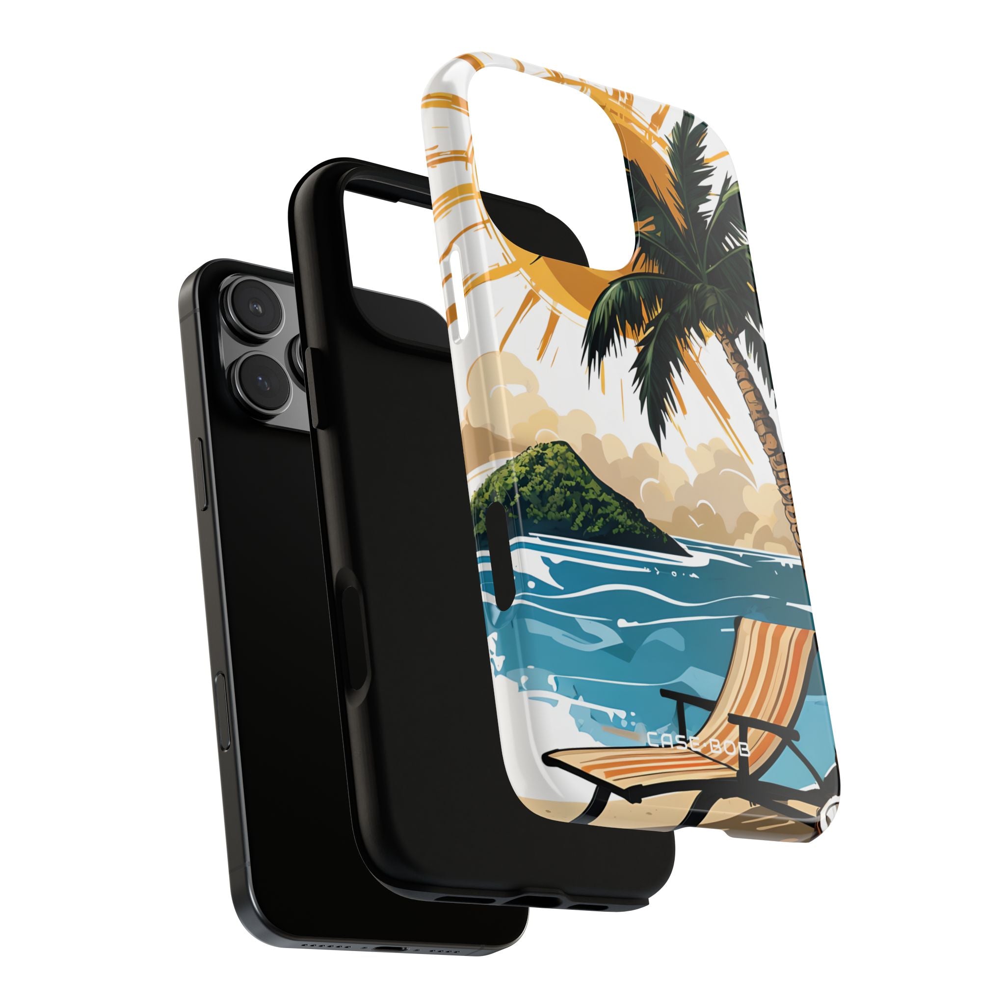Sunny Palm Breeze iPhone 16 Pro Max Case - Tough