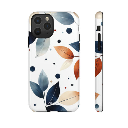 Leaves And Circles - iPhone Case