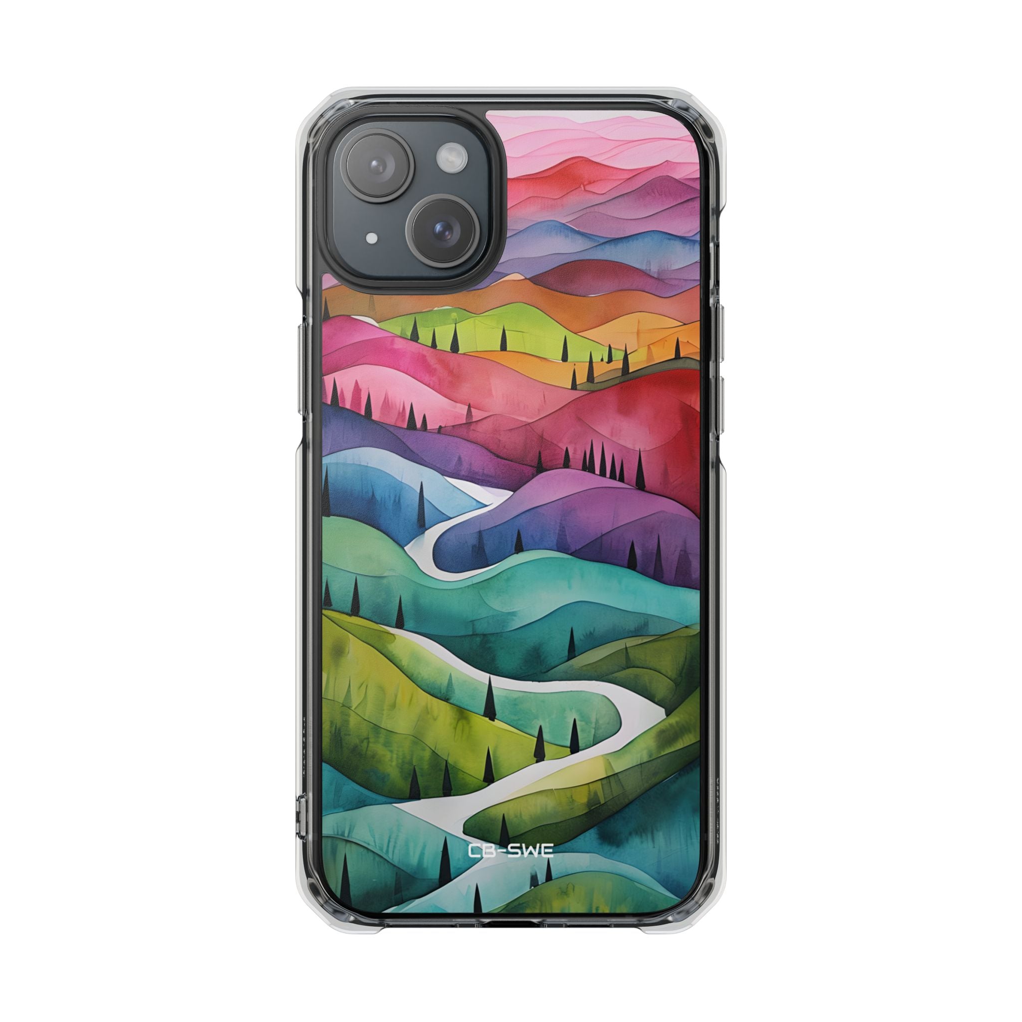 Whimsical Colorful Valleys iPhone Case - Impact