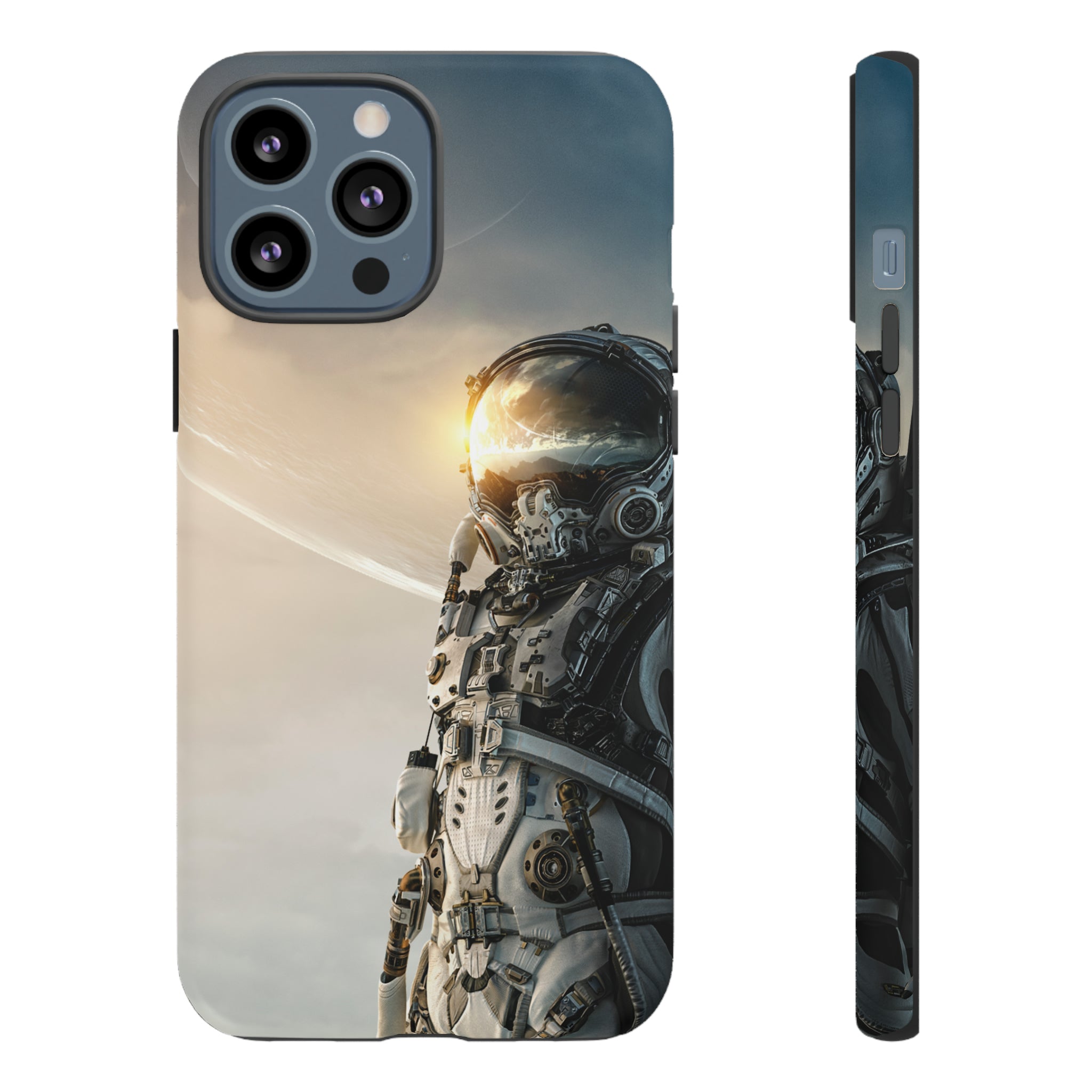 Astronaut on unexplored planet - Protective Phone Case