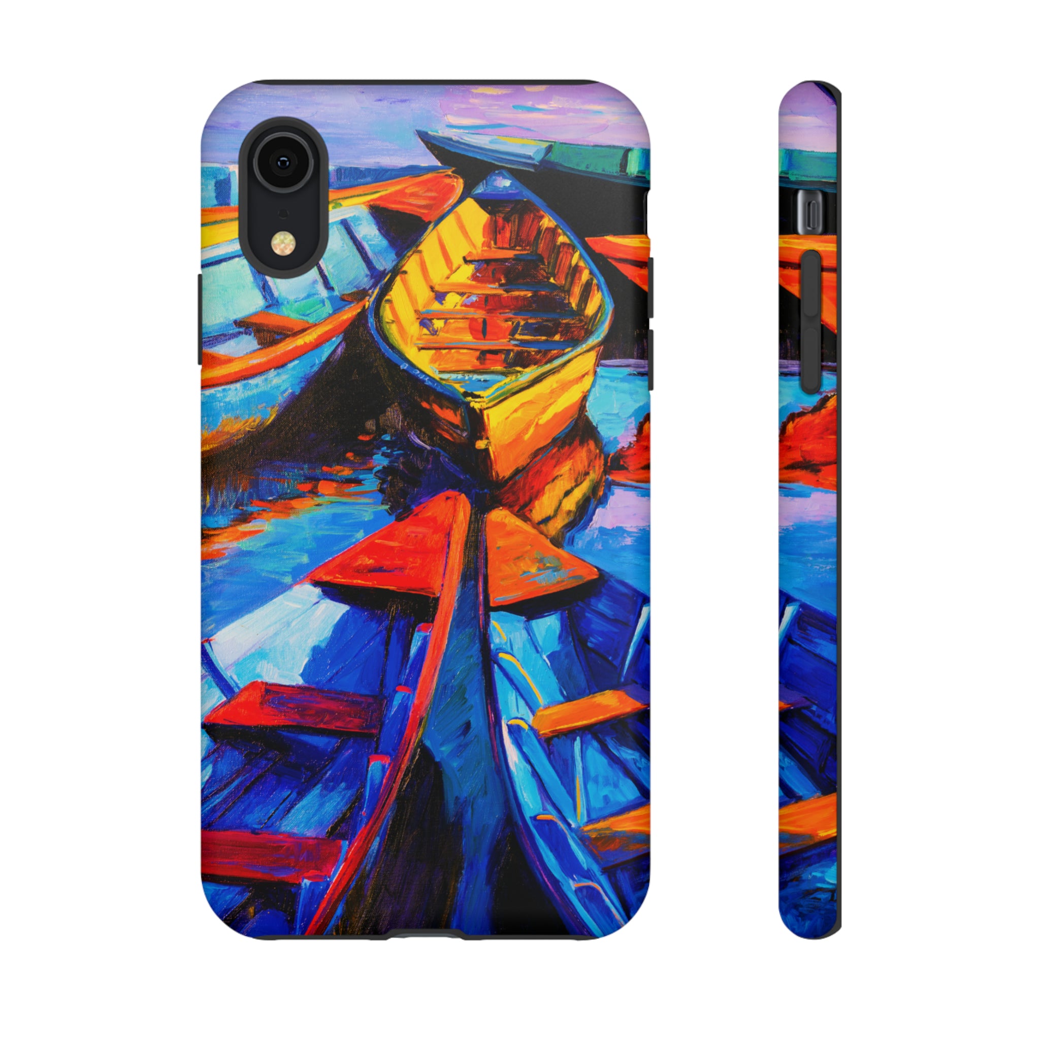 Oil painting - Wooden Boat - Protective Phone Case