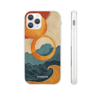 Retro Wave Dynamics | Flexible Phone Case for iPhone