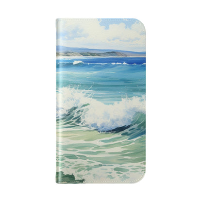 Foaming Blue Waves - iPhone 16 Pro Case - Wallet
