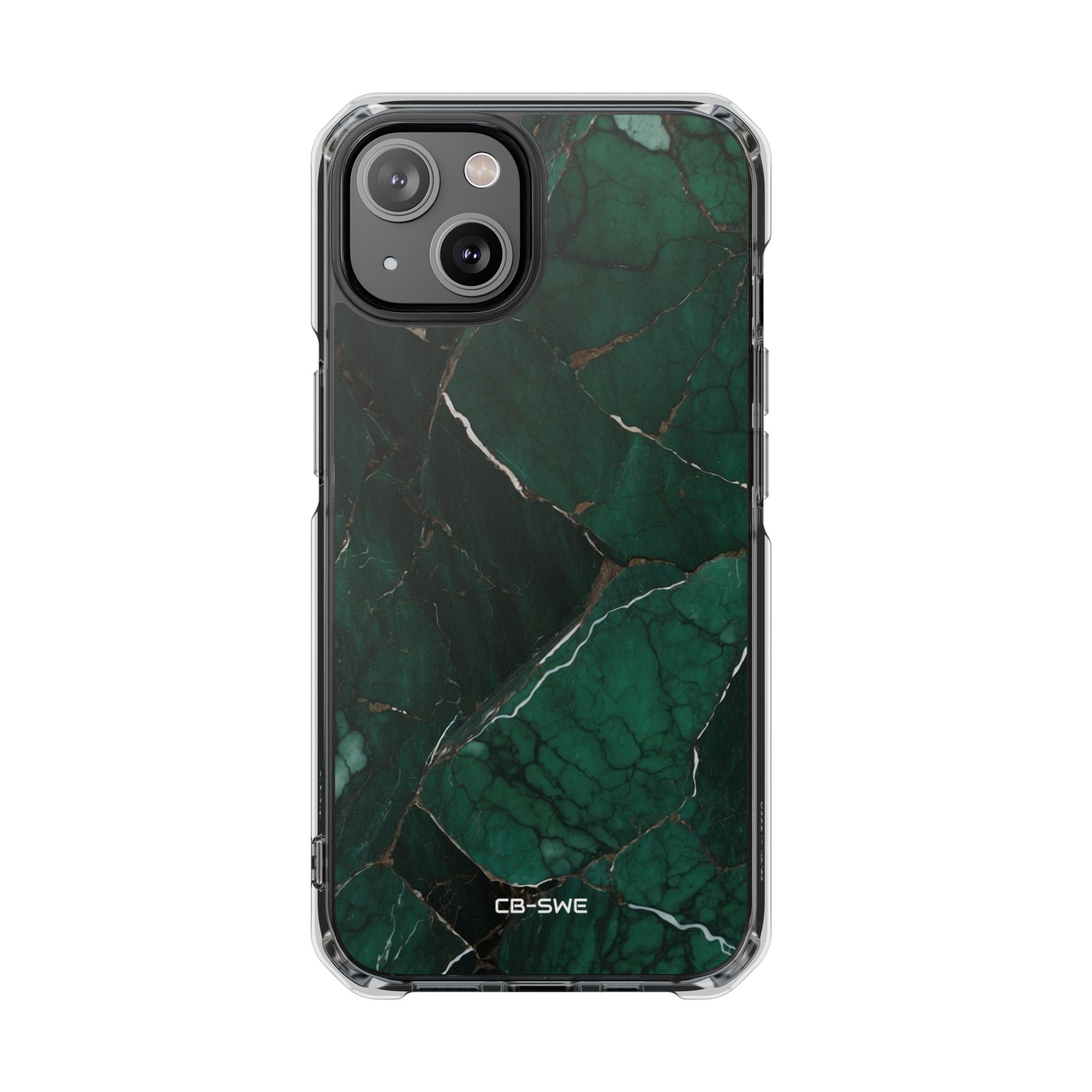Emerald Veins Flow iPhone Case - Impact