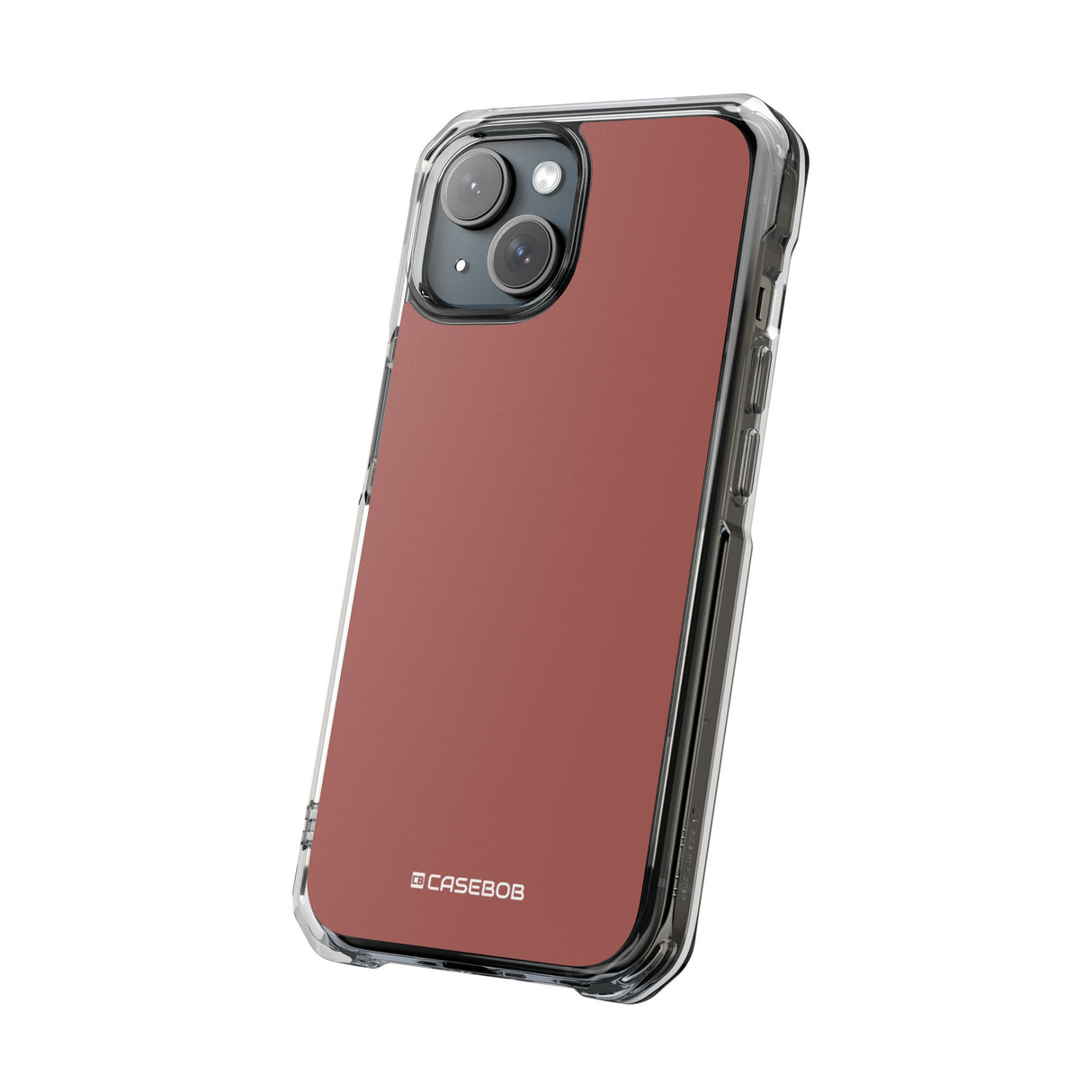 Rotes Holz | Handyhülle für iPhone (Clear Impact Case – magnetisch) 