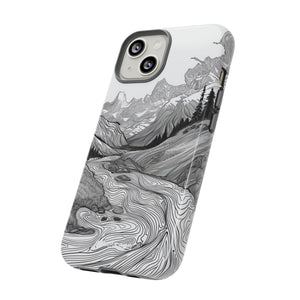 Monochrome Serenity | Protective Phone Case for iPhone