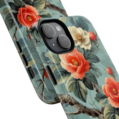 Coral Bloom iPhone 15 Plus Case - Tough+