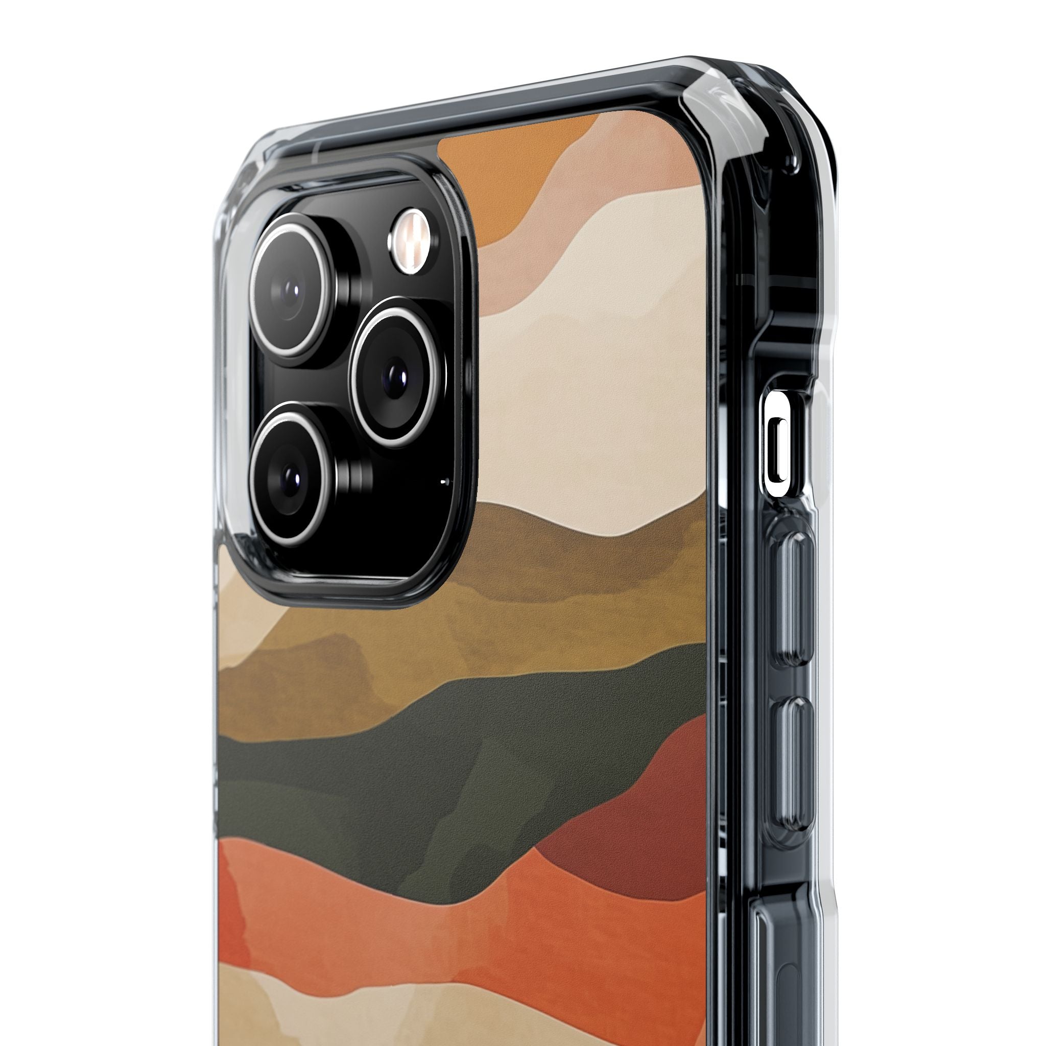 Earth Tone Pattern - Clear Impact Case for iPhone