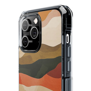 Earth Tone Pattern | Phone Case for iPhone (Clear Impact Case - Magnetic)