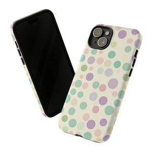 Polka Dot Pastel Harmony - Protective Phone Case