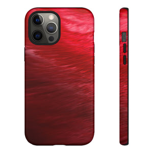 Red Feather Ink Art iPhone Case (Protective) iPhone 12 Pro Max Glossy Phone Case