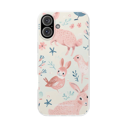 Pastel Whimsical Nature - Flexi iPhone 16 Phone Case