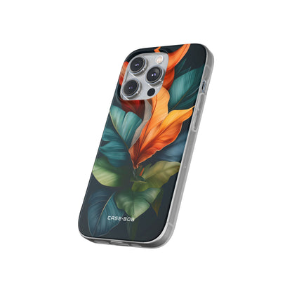 Tropical Leafburst iPhone 14 Pro Case - Soft
