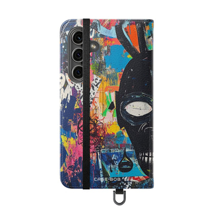 Neon Skull Burst - Samsung S24 Case - Wallet