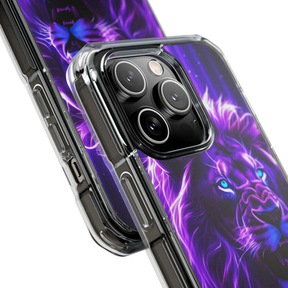 Neon Lion Majesty iPhone Case - Impact