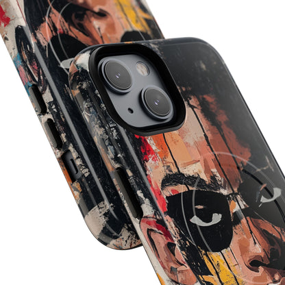 Masked Portrait Drips iPhone 14 Case - Tough+
