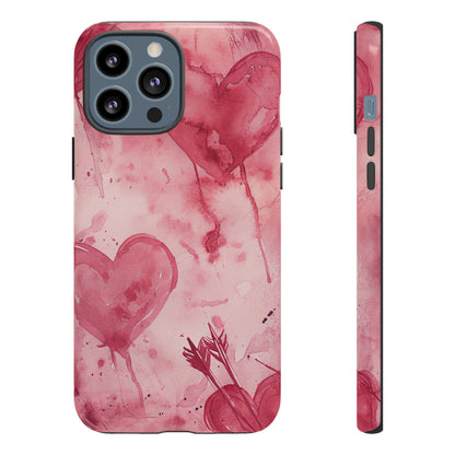 Cupid's Heart Entwined - Protective Phone Case