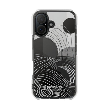 Monochrome Motion Flow iPhone 16 - Impact Clear+