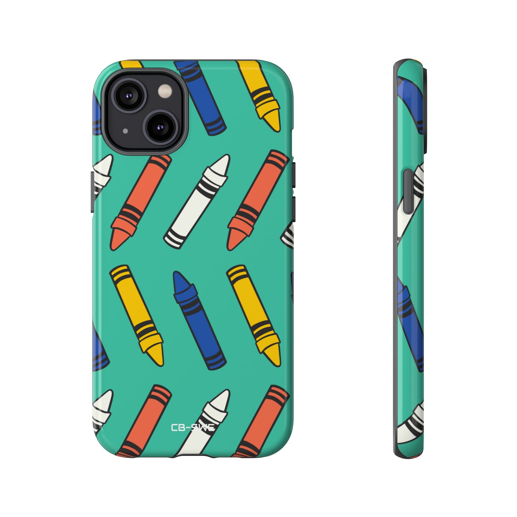 Crayons Dance Playfully - iPhone Case