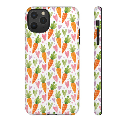 Carrots Embrace Hearts - iPhone Case
