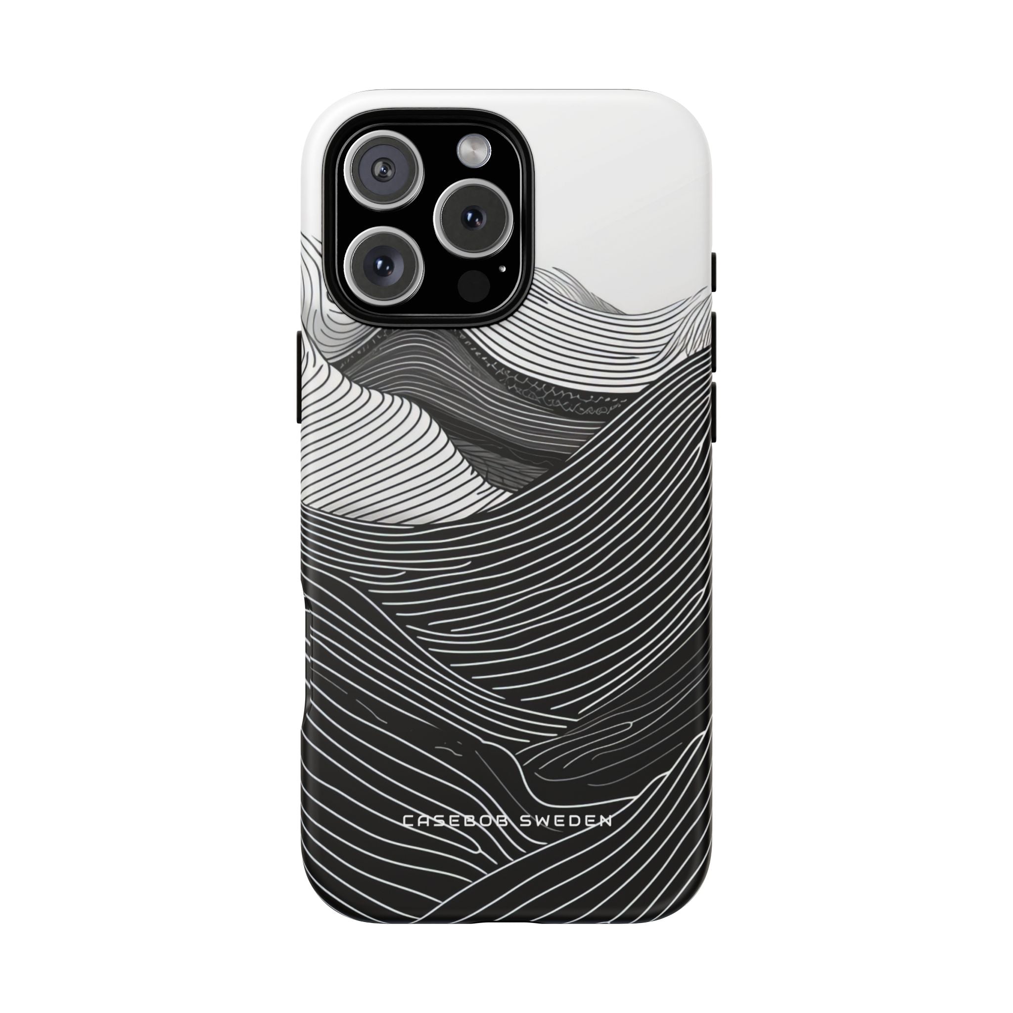 Undulating Horizon Waves iPhone 16 - Tough Phone Case