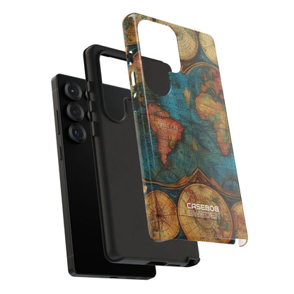 Mappa del mondo vintage Samsung S25 - Tough