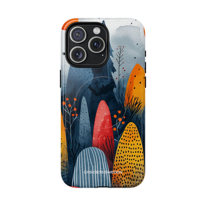 Whimsical Nature - Tough + MagSafe® iPhone 15 Phone Case