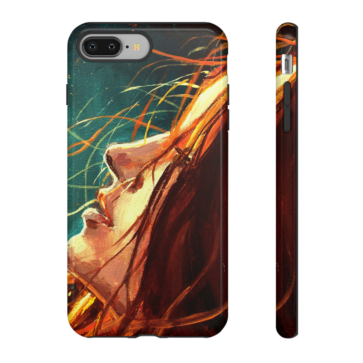 Oil Painting - Girl at Night - Protective Phone Case