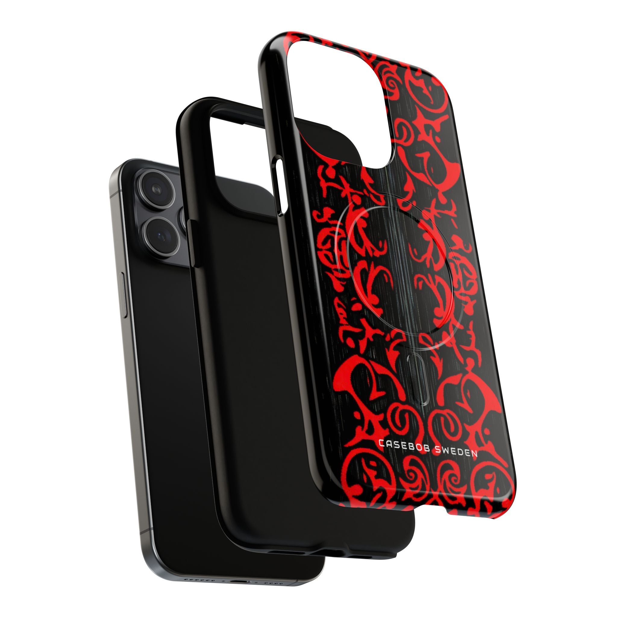 Gothic Crimson Symmetry iPhone 15 | Tough+ Phone Case