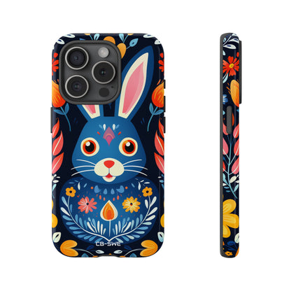 Bunny Jumps Joyfully - iPhone Case