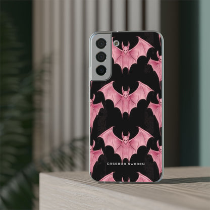 Gothic Pink Bats Aflame Samsung S22 - Flexi Phone Case