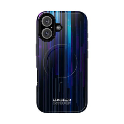 Neon Glitch Stripes iPhone 16 - Tough+