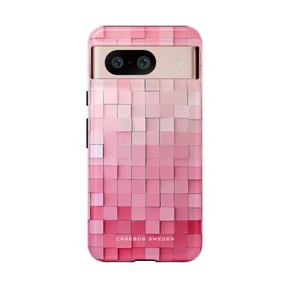 Gradient Pink Mosaic Google Pixel 8 - Tough Phone Case