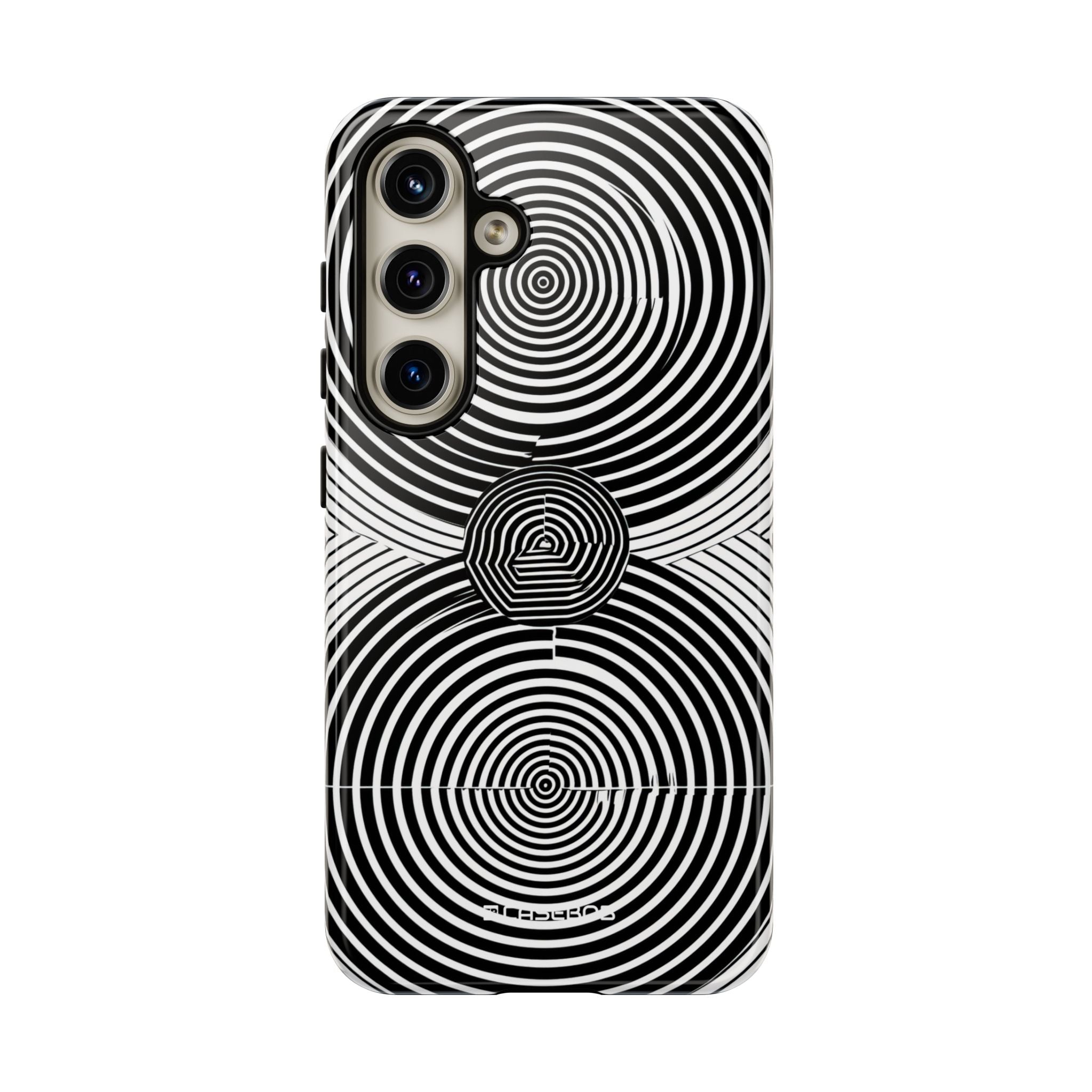 Dynamic Depth: Black and White Op-Art - For Samsung S24