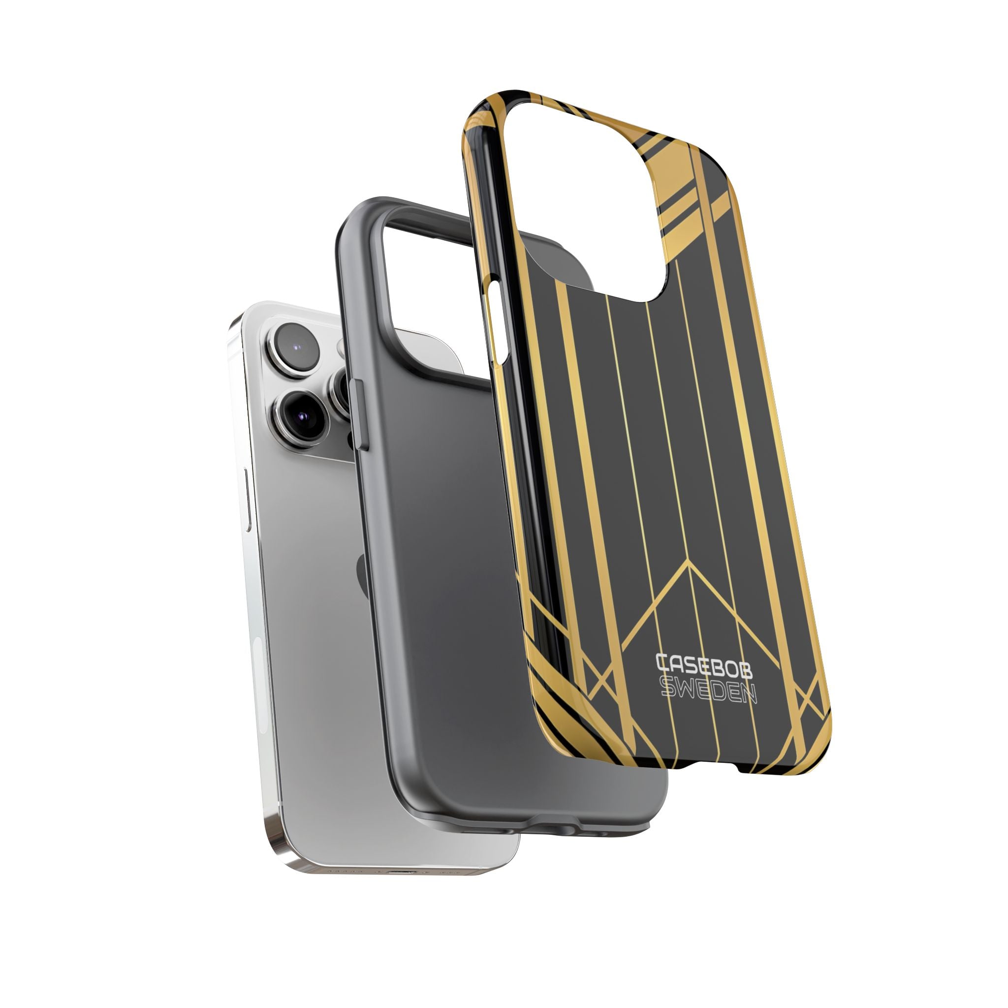 Golden Geometric Symphony iPhone 14 - Tough