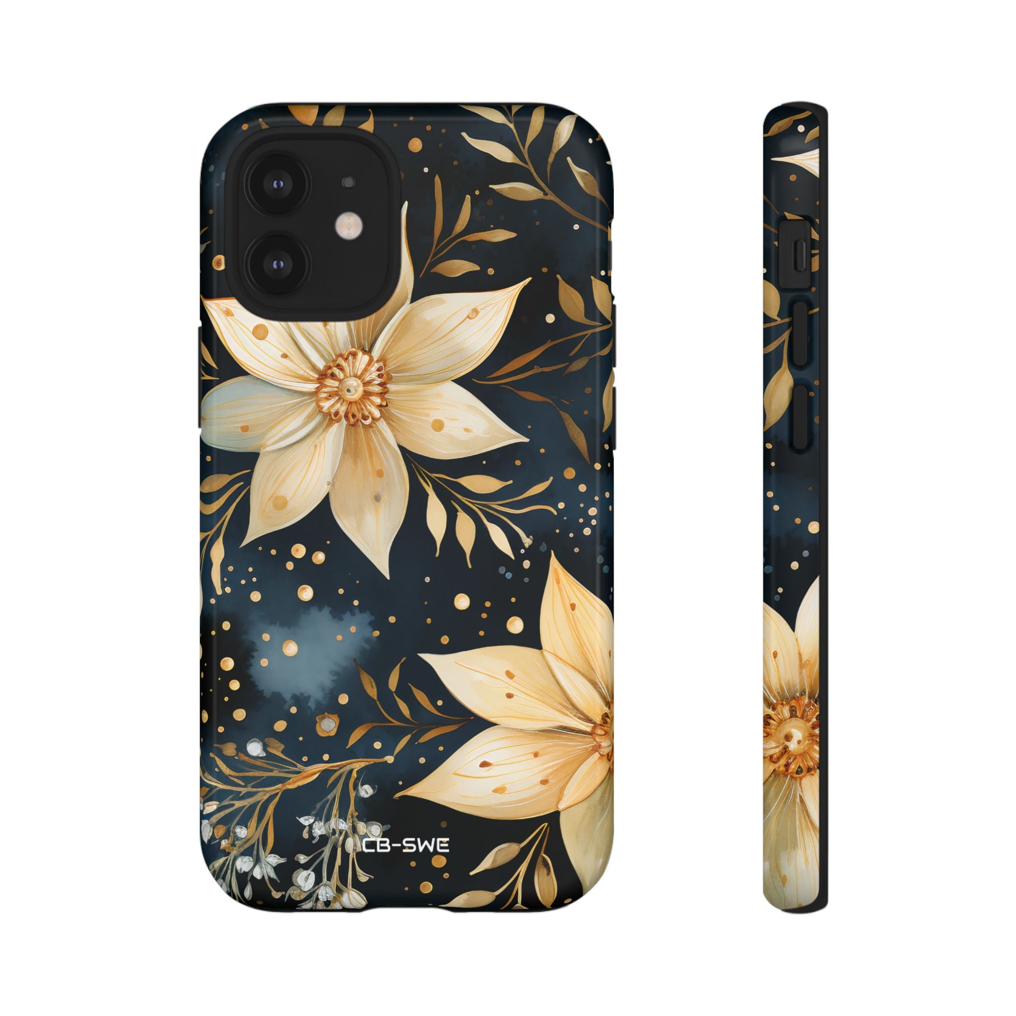 Floral Elegance Flourishes - iPhone Case