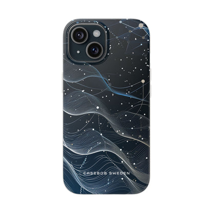 Gradient Neural Waves iPhone 15 - Flexi Phone Case