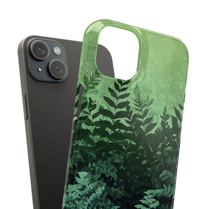 Gradient Fernscape Lush iPhone 15 - Slim Phone Case