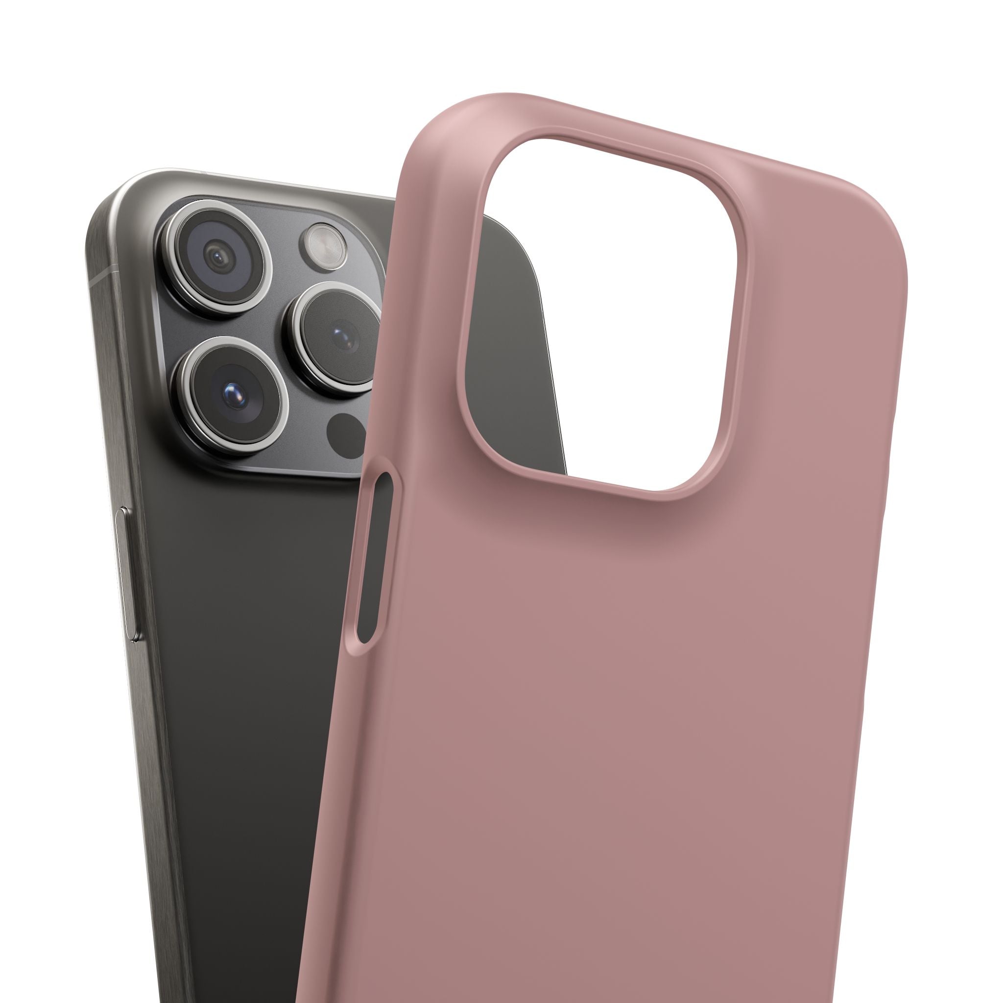 Rosy Brown iPhone 15 - Slim Phone Case