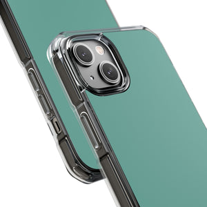 Green Sheen | Handyhülle für iPhone (Clear Impact Case – magnetisch) 