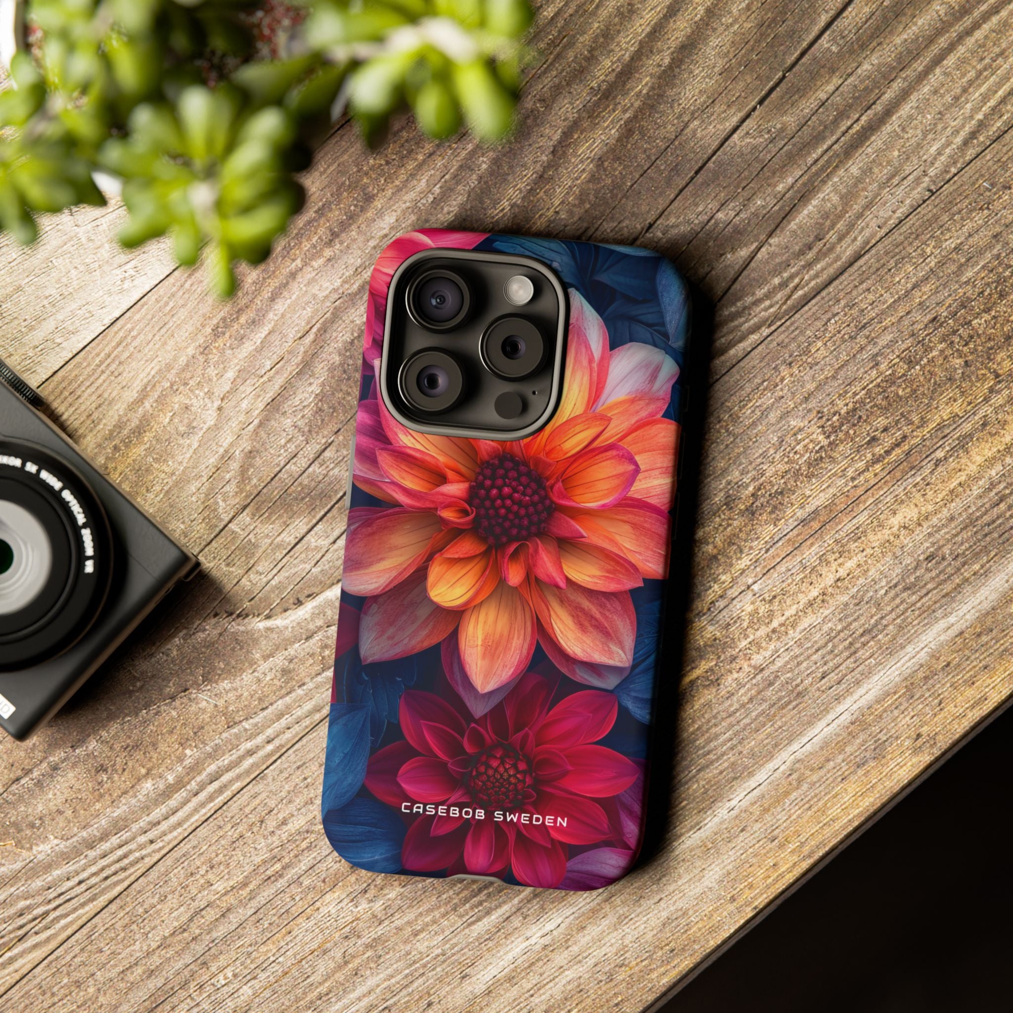 Fiery Bloom Harmony iPhone 15 - Tough Phone Case