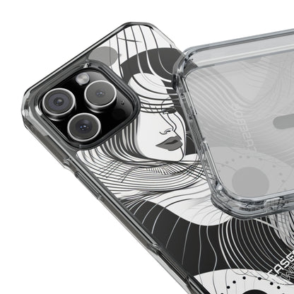 Orange Wave Motion iPhone 16 - Impact Clear+