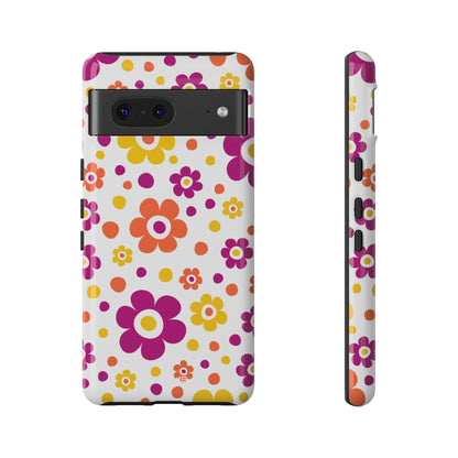 Retro Floral Playfulness - Google Pixel Case